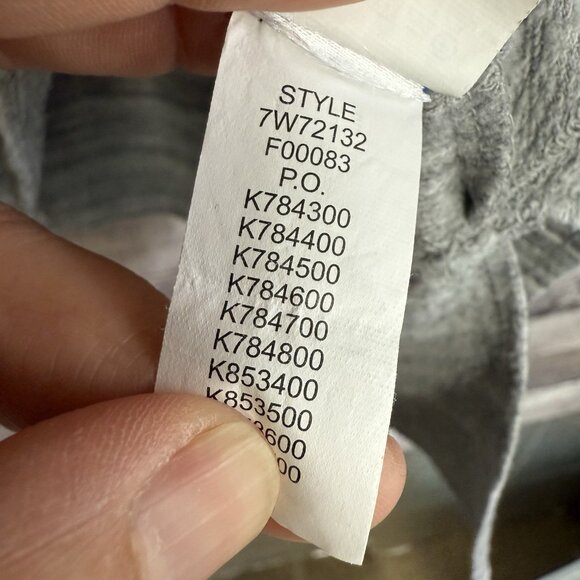 Lucky Brand Fleece Hooded Pullover-Small-Heather Gray-Lace Up-High Low Hem- - Picture 9 of 11